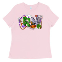 Bubblegum Pink Halloween RN Registered NurseHalloween RN Register Ladies Tee - LillyAllenDesigns