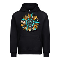 Black gemstone sunflower Urban Hoodie - RanaPortraitStore