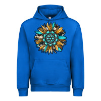 Cobalt gemstone sunflower Urban Hoodie - RanaPortraitStore