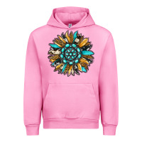 Fuchsia Pink gemstone sunflower Urban Hoodie - RanaPortraitStore