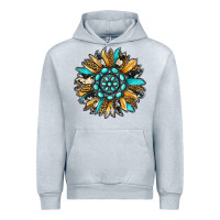 Heather Grey gemstone sunflower Urban Hoodie - RanaPortraitStore