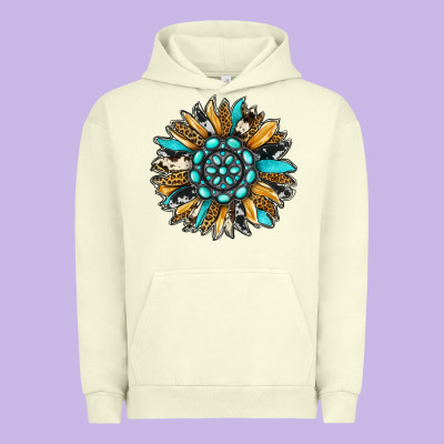 Gemstone Sunflower Urban Hoodie Designed By Ranaportraitstore