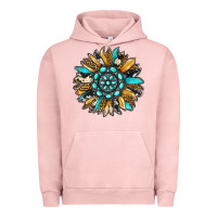 Pigment Salmon gemstone sunflower Urban Hoodie - RanaPortraitStore
