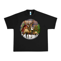 Elk Buck Deer Christmas Urban Heavy Tee | Teevron