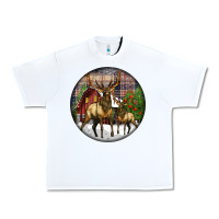 White elk buck deer christmas Urban Heavy Tee - LillyAllenDesigns