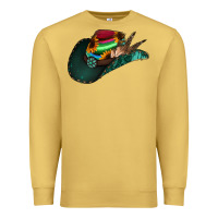 Antique Gold aztec sunflower cowboy hat Premium Sweatshirt - Jasminsmagicworld