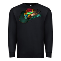 Black aztec sunflower cowboy hat Premium Sweatshirt - Jasminsmagicworld