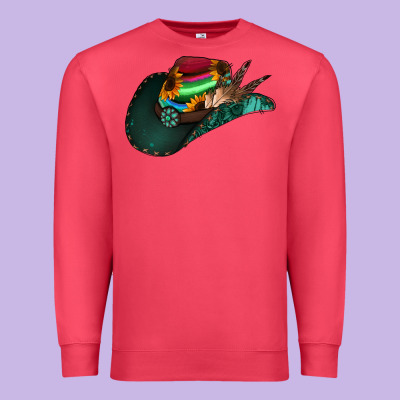 Aztec Sunflower Cowboy Hat Premium Sweatshirt Designed By Jasminsmagicworld