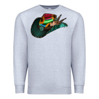 Heather Grey aztec sunflower cowboy hat Premium Sweatshirt - Jasminsmagicworld