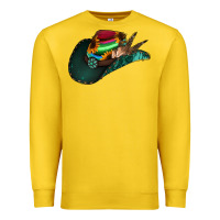 Lemon aztec sunflower cowboy hat Premium Sweatshirt - Jasminsmagicworld
