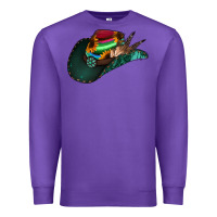Purple aztec sunflower cowboy hat Premium Sweatshirt - Jasminsmagicworld