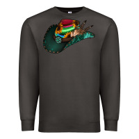 Smoke aztec sunflower cowboy hat Premium Sweatshirt - Jasminsmagicworld