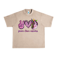 French Oak Peace Love Unicorn Urban Heavy Tee - Jasminsmagicworld