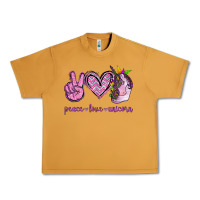 Peanut Butter Peace Love Unicorn Urban Heavy Tee - Jasminsmagicworld