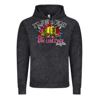 Vintage Black im just a woman who loves her firefighter Vintage Hoodie - SublimationCraftShop