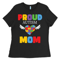 Black lil autism mom Ladies Tee - CowhideDigitalArt