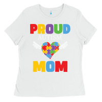 White lil autism mom Ladies Tee - CowhideDigitalArt