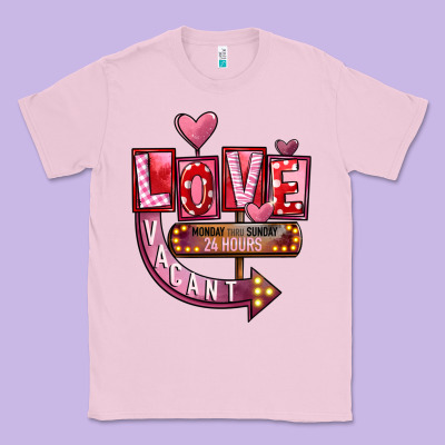 Valentine's Day Love Vacant Classic Tee Designed By Fadigitalartstudio