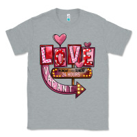 Heather Grey Valentine's Day love vacant Classic Tee - FaDigitalArtStudio