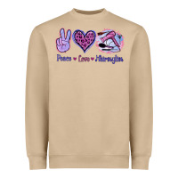 Mushroom Peace Love Hairstylist Heavyweight Sweatshirt - Jasminsmagicworld
