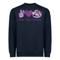 Navy Peace Love Hairstylist Heavyweight Sweatshirt - Jasminsmagicworld