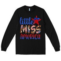 Black little miss america Long Sleeve Tee - Artiststas