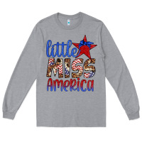 Heather Grey little miss america Long Sleeve Tee - Artiststas