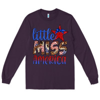 Plum little miss america Long Sleeve Tee - Artiststas