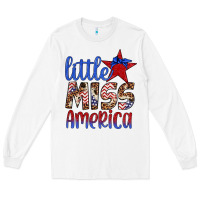 White little miss america Long Sleeve Tee - Artiststas