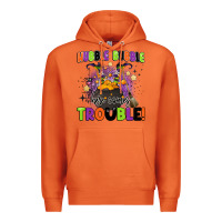 Carrot kids halloween hubble bubble here comes trouble Premium Hoodie - BarkalooDesign