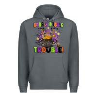 Rock kids halloween hubble bubble here comes trouble Premium Hoodie - BarkalooDesign