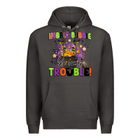 Smoke kids halloween hubble bubble here comes trouble Premium Hoodie - BarkalooDesign