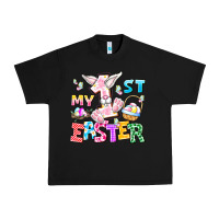 Black My 1st Easter Urban Heavy Tee - CowhideDigitalArt