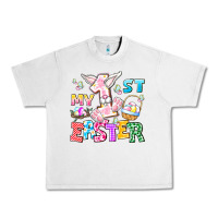 Lunar Rock My 1st Easter Urban Heavy Tee - CowhideDigitalArt