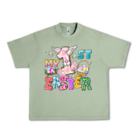 Oil Green My 1st Easter Urban Heavy Tee - CowhideDigitalArt