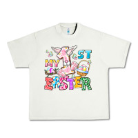 Pistachio My 1st Easter Urban Heavy Tee - CowhideDigitalArt