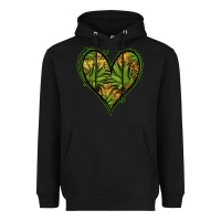 Black pineapple heart Heavyweight Hoodie - Jasminsmagicworld