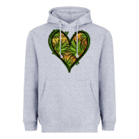 Heather Grey pineapple heart Heavyweight Hoodie - Jasminsmagicworld