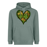 Sage pineapple heart Heavyweight Hoodie - Jasminsmagicworld