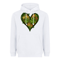 White pineapple heart Heavyweight Hoodie - Jasminsmagicworld