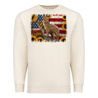 Sandshell american th of july wolves Premium Sweatshirt - Jasminsmagicworld