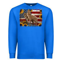 True Royal american th of july wolves Premium Sweatshirt - Jasminsmagicworld