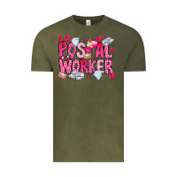 Vintage Olive Postal Worker Vintage Tee - CowhideDigitalArt