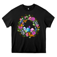 Black Easter Ocaliptus spring flowers Heavy Core Tee - OliviaCreatesArt