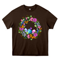 Chocolate Brown Easter Ocaliptus spring flowers Heavy Core Tee - OliviaCreatesArt