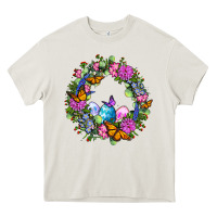 Cream Easter Ocaliptus spring flowers Heavy Core Tee - OliviaCreatesArt
