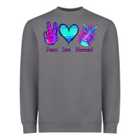 Storm Peace Love Mermaid Heavyweight Sweatshirt - Jasminsmagicworld