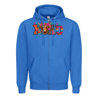 True Royal xoxo valentine's day highland cow Zipper Hoodie - Jasminsmagicworld