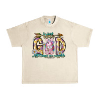 Sandshell With God All Things Are Possible Easter Day Urban Heavy Tee - CowhideDigitalArt