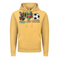 Vintage Mustard peace love soccer Vintage Hoodie - CowhideDigitalArt